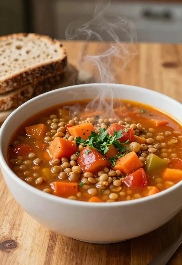 12 Healthy Spicy Recipes for Bold Clean Eating - 4. Sizzling Spicy Lentil Soup 1