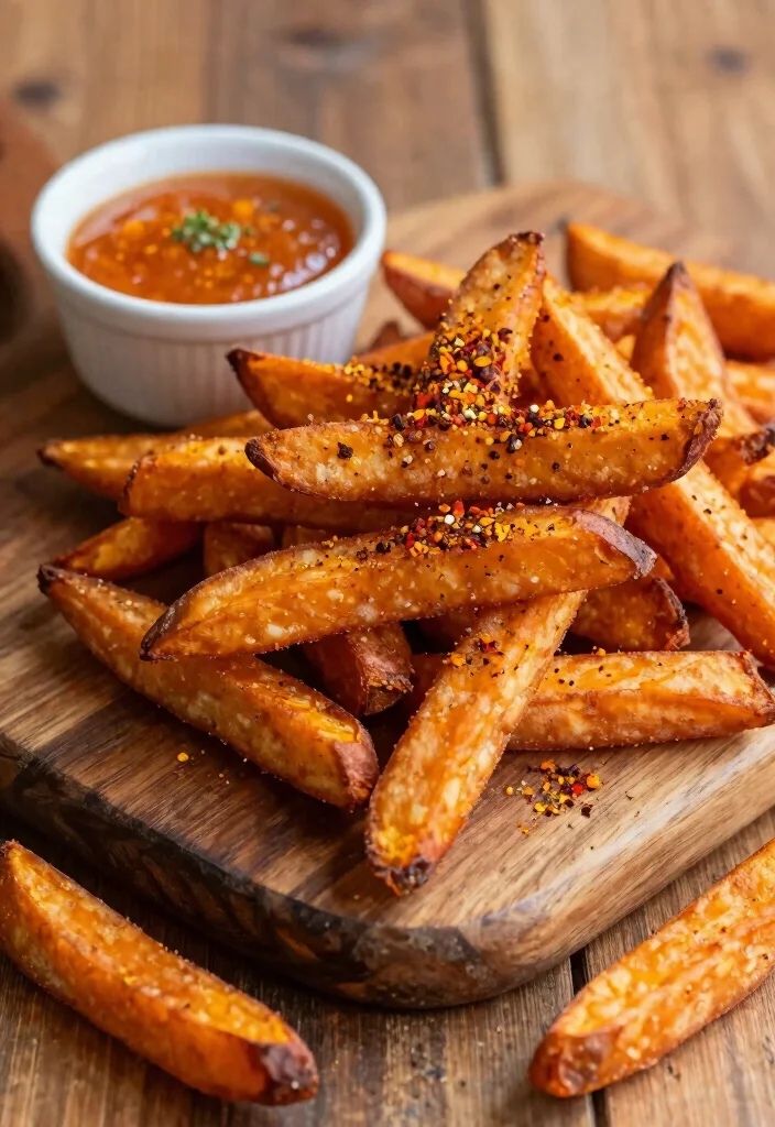 12 Healthy Spicy Recipes for Bold Clean Eating - 6. Spicy Sweet Potato Fries 1