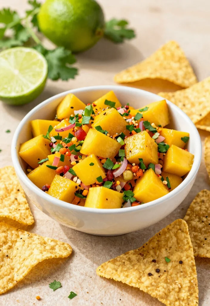 12 Healthy Spicy Recipes for Bold Clean Eating - 7. Spicy Mango Salsa 1