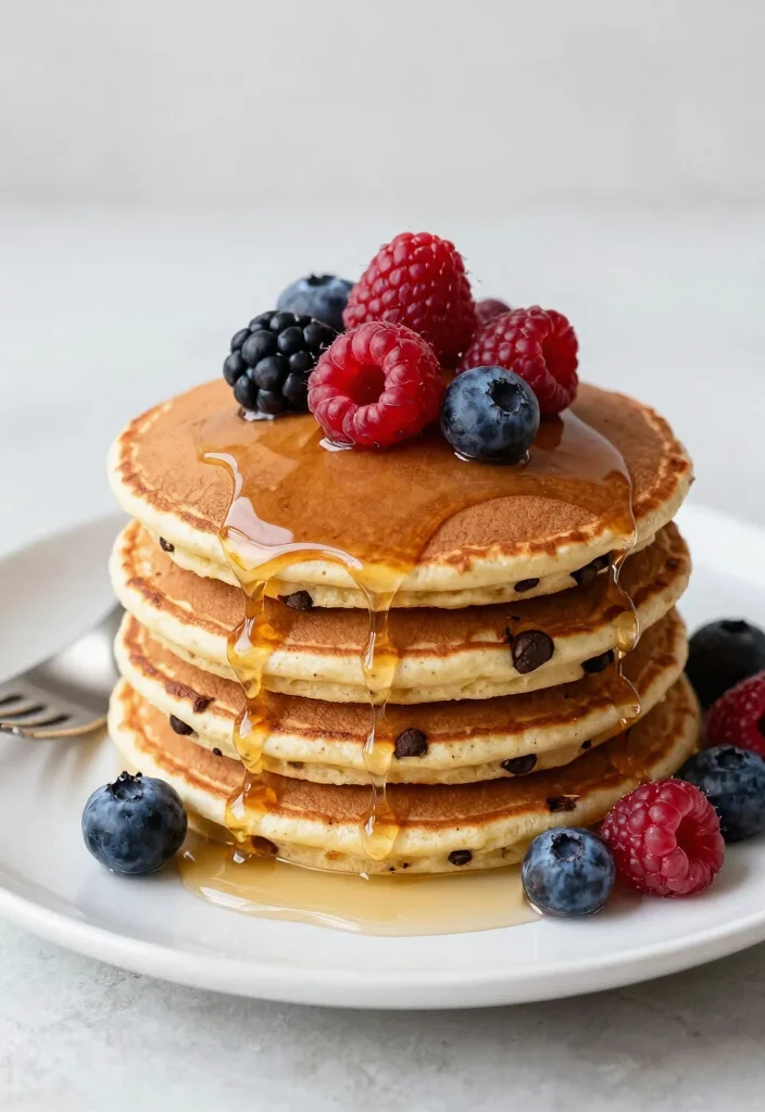 12 High Protein Dessert Recipes for Smart Sweet Fuel - 9. Chocolate Chip Protein Pancakes 1