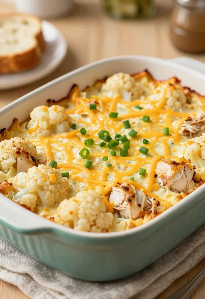 12 Keto Chicken Bake Recipes for Easy Weeknight Meals - 12. Chicken and Cauliflower Casserole 1