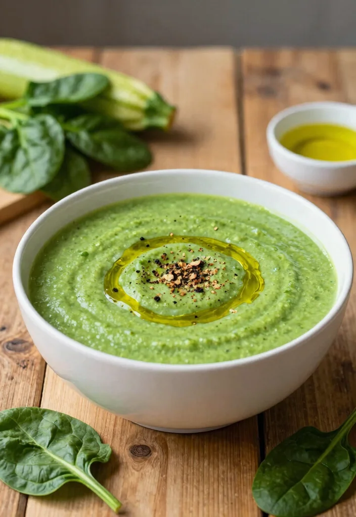 12 Keto Vegetable Soup Recipes for Cozy Low Carb Bowls 12 12 Keto Vegetable Soup Recipes for Cozy Low Carb Bowls - 2. Zucchini and Spinach Soup 1