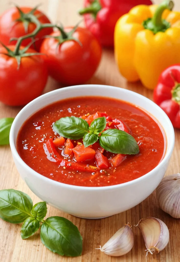 12 Keto Vegetable Soup Recipes for Cozy Low Carb Bowls 34 12 Keto Vegetable Soup Recipes for Cozy Low Carb Bowls - 4. Spicy Tomato and Bell Pepper Soup 1