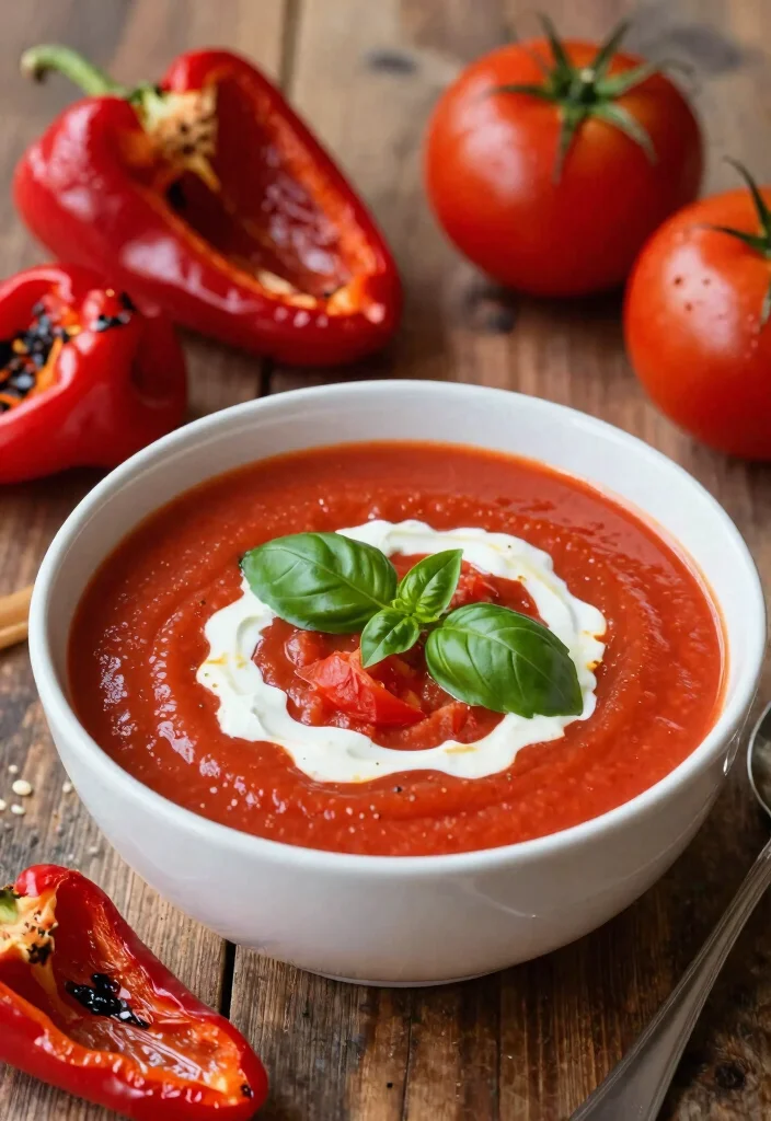 12 Keto Vegetable Soup Recipes for Cozy Low Carb Bowls 78 12 Keto Vegetable Soup Recipes for Cozy Low Carb Bowls - 8. Roasted Red Pepper and Tomato Soup 1