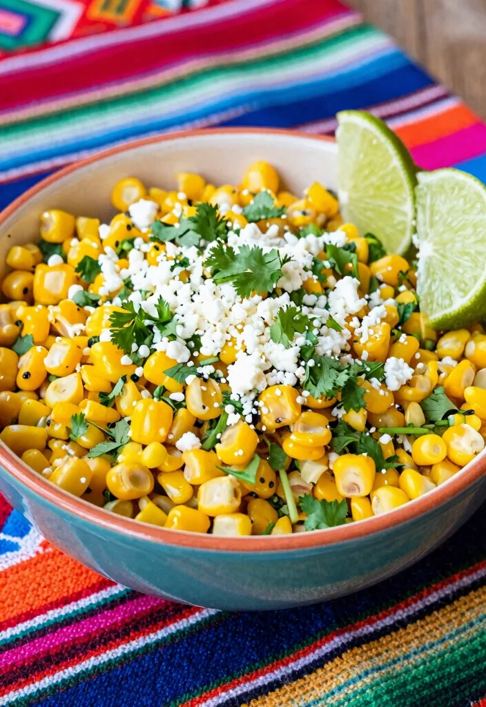 12 Mexican Dinner Recipes with Bold Fresh Flavor - 8. Healthy Mexican Street Corn Salad 1