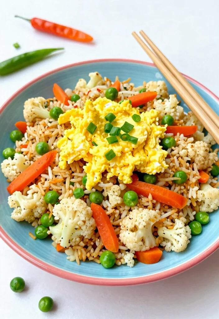 12 Protein Rich Dinner Recipes for Filling Balanced Meals - 10. Cauliflower Fried Rice 1