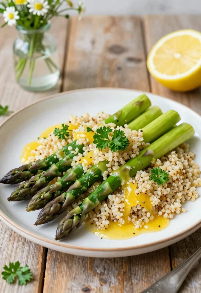 12 Spring Healthy Recipes for Fresh Seasonal Eating 1 12 Spring Healthy Recipes for Fresh Seasonal Eating - 1. Asparagus and Lemon Quinoa Salad 1