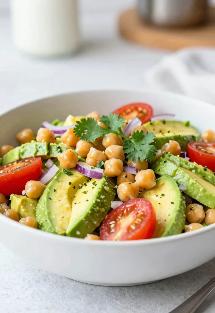 12 Spring Healthy Recipes for Fresh Seasonal Eating 67 12 Spring Healthy Recipes for Fresh Seasonal Eating - 7. Chickpea and Avocado Salad 1