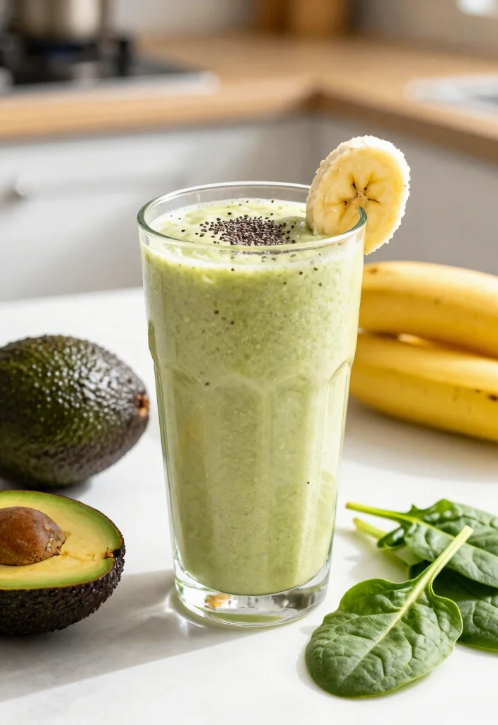 12 Vegan Avocado Recipes for Creamy Plant-Based Meals - 2. Avocado Banana Smoothie 1