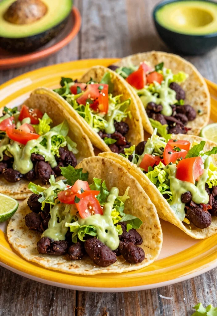 12 Vegan Navy Bean Recipes for Hearty Plant Based Protein 6. Navy Bean Tacos with Avocado Crema 0