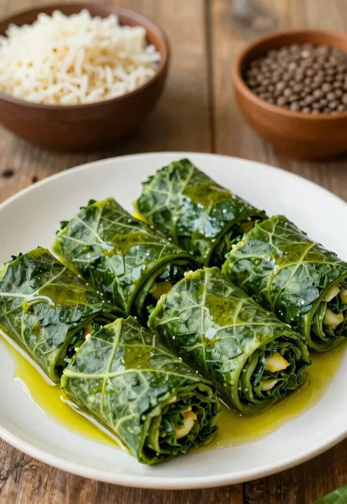 12 Vegan Swiss Chard Recipes for Hearty Greens Based Meals - 3. Stuffed Swiss Chard Rolls 1