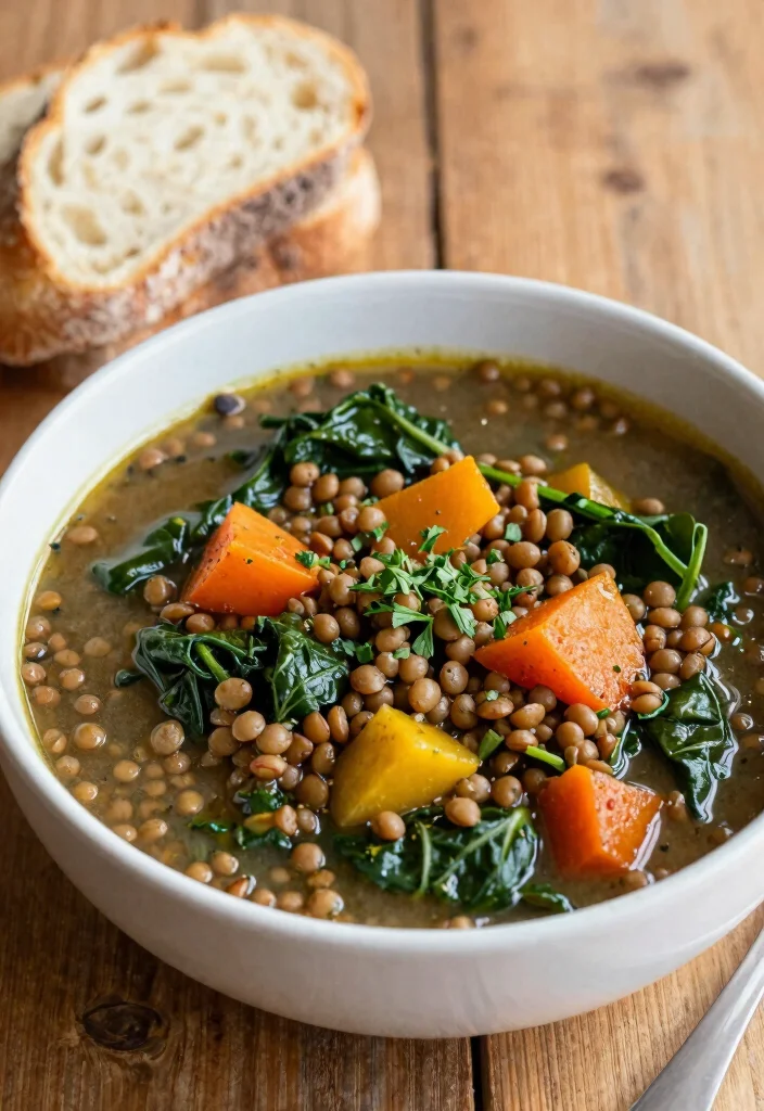 12 Vegan Swiss Chard Recipes for Hearty Greens Based Meals - 5. Swiss Chard and Lentil Stew 1